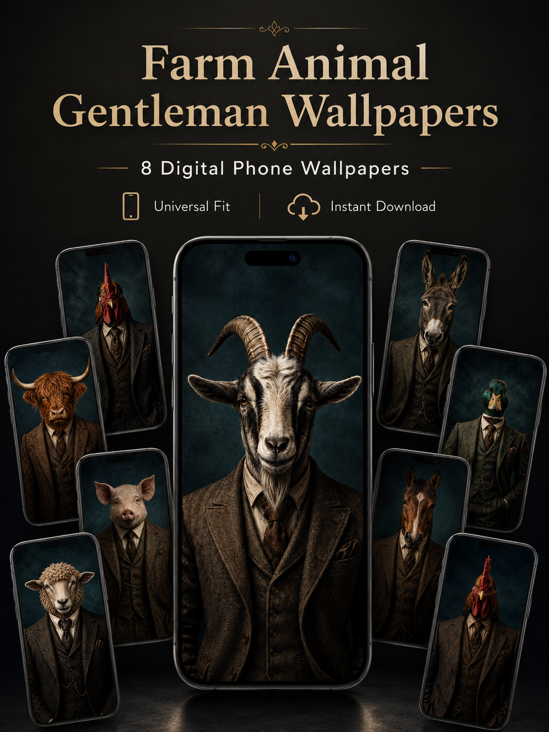 Farm Animals in Suits